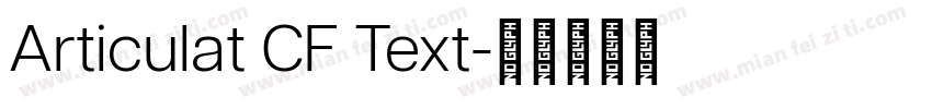 Articulat CF Text字体转换